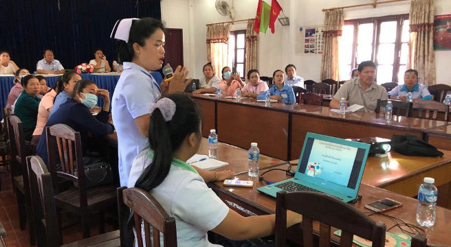 Visite d’échange à l’hôpital du district de Naxaythong, Prefecture de Vientiane