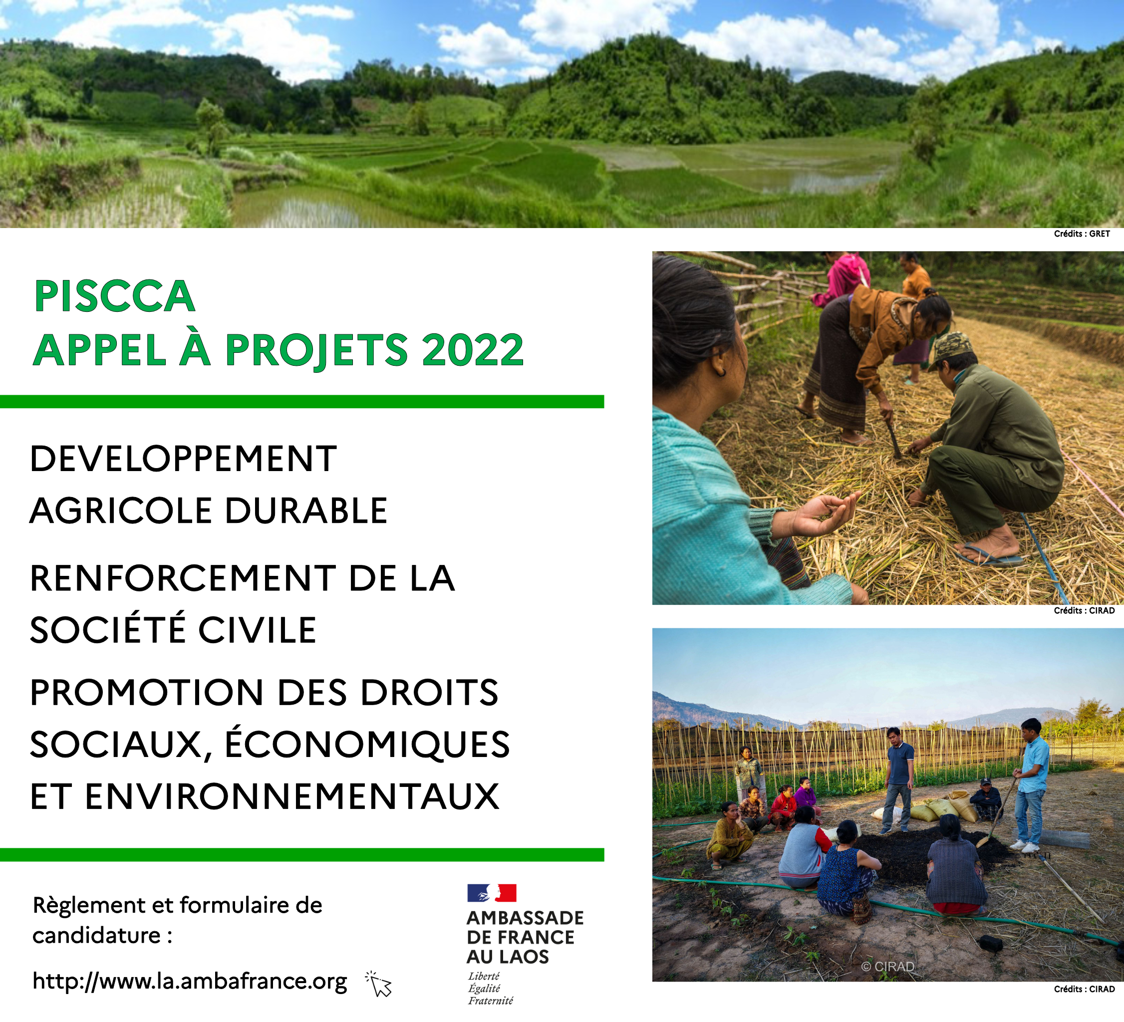 PISCCA – Appel à projets 2022